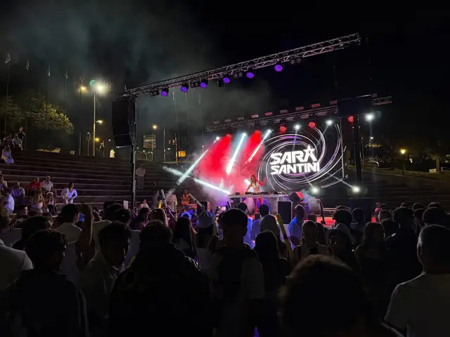 Foto de som e luz num evento SomXXL (1)